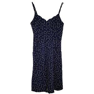 41 Hawthorn Dress Womens Size XS Blue Polka Dot Beatriz Scallop Stitch Fix NWT